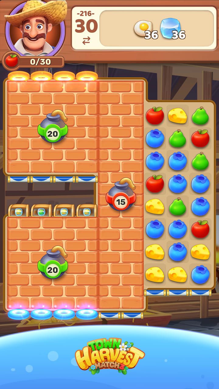 Town Harvest : Match 3